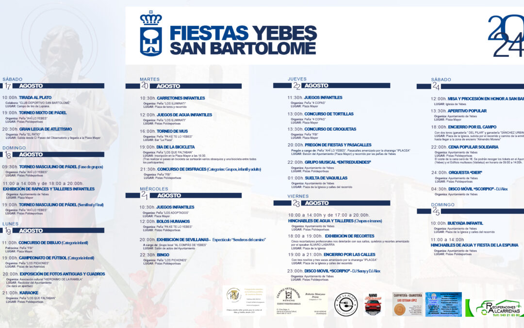 Fiestas en honor a San Bartolomé