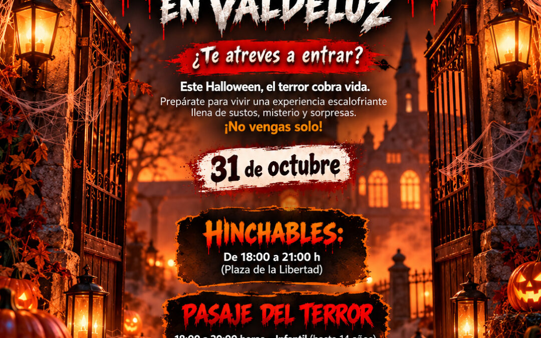 Valdeluz se prepara para vivir una tarde de Halloween llena de sustos y diversión